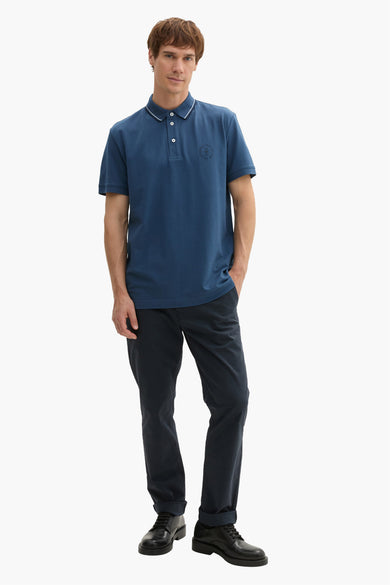Polo met korte mouwen - blauw