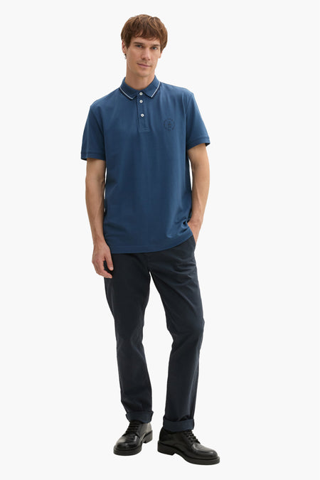 Polo met korte mouwen - blauw