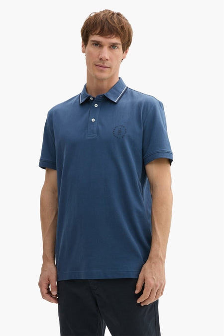 Polo met korte mouwen - blauw