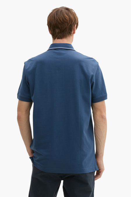 Polo met korte mouwen - blauw