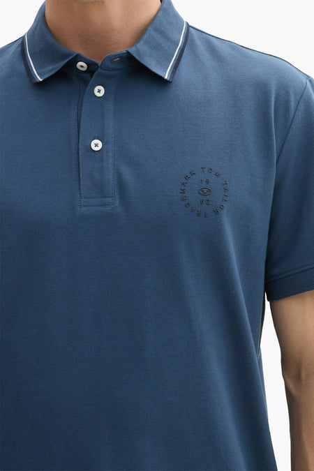 Polo met korte mouwen - blauw