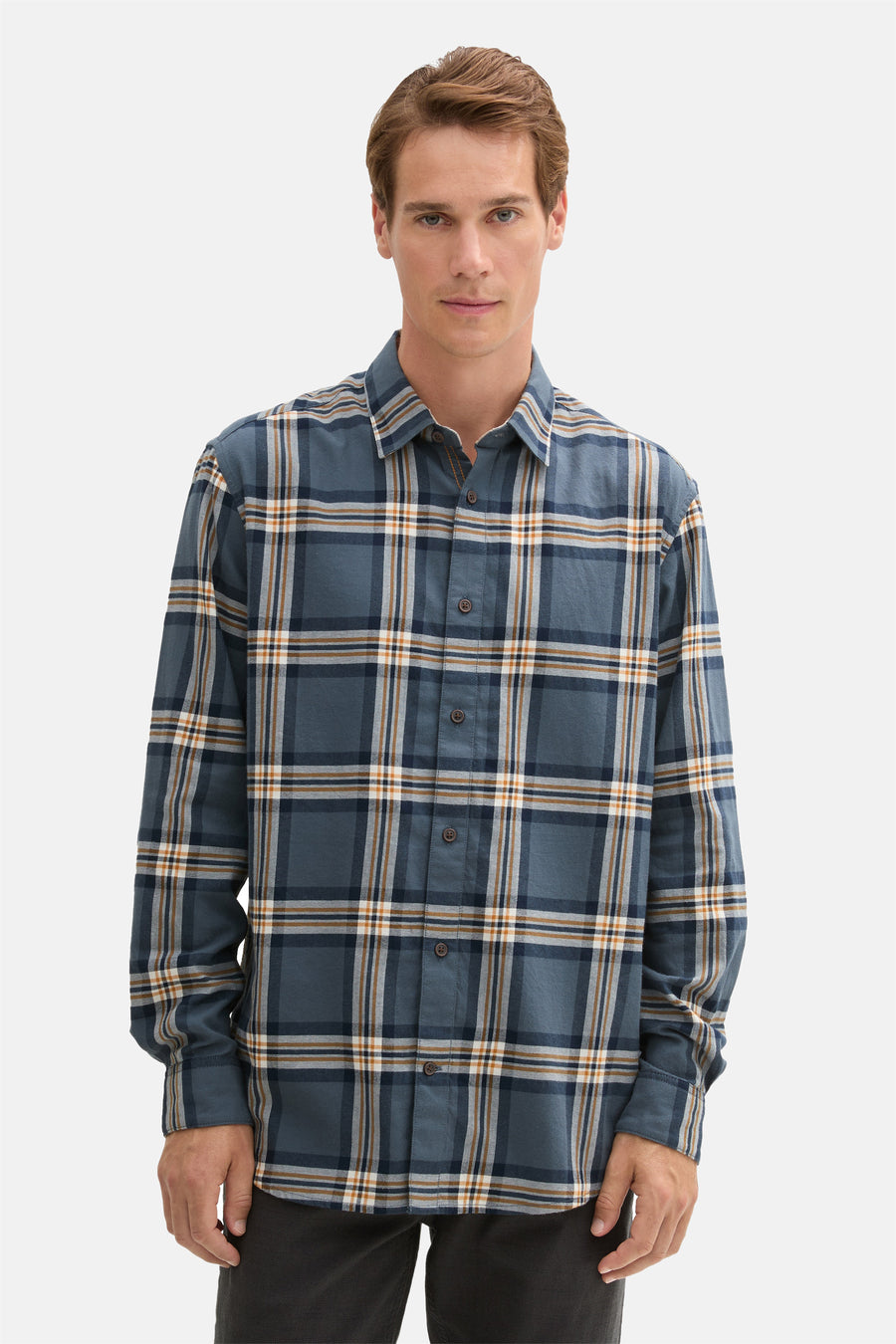 Chemise à manches longues - bleu - TOM TAILOR