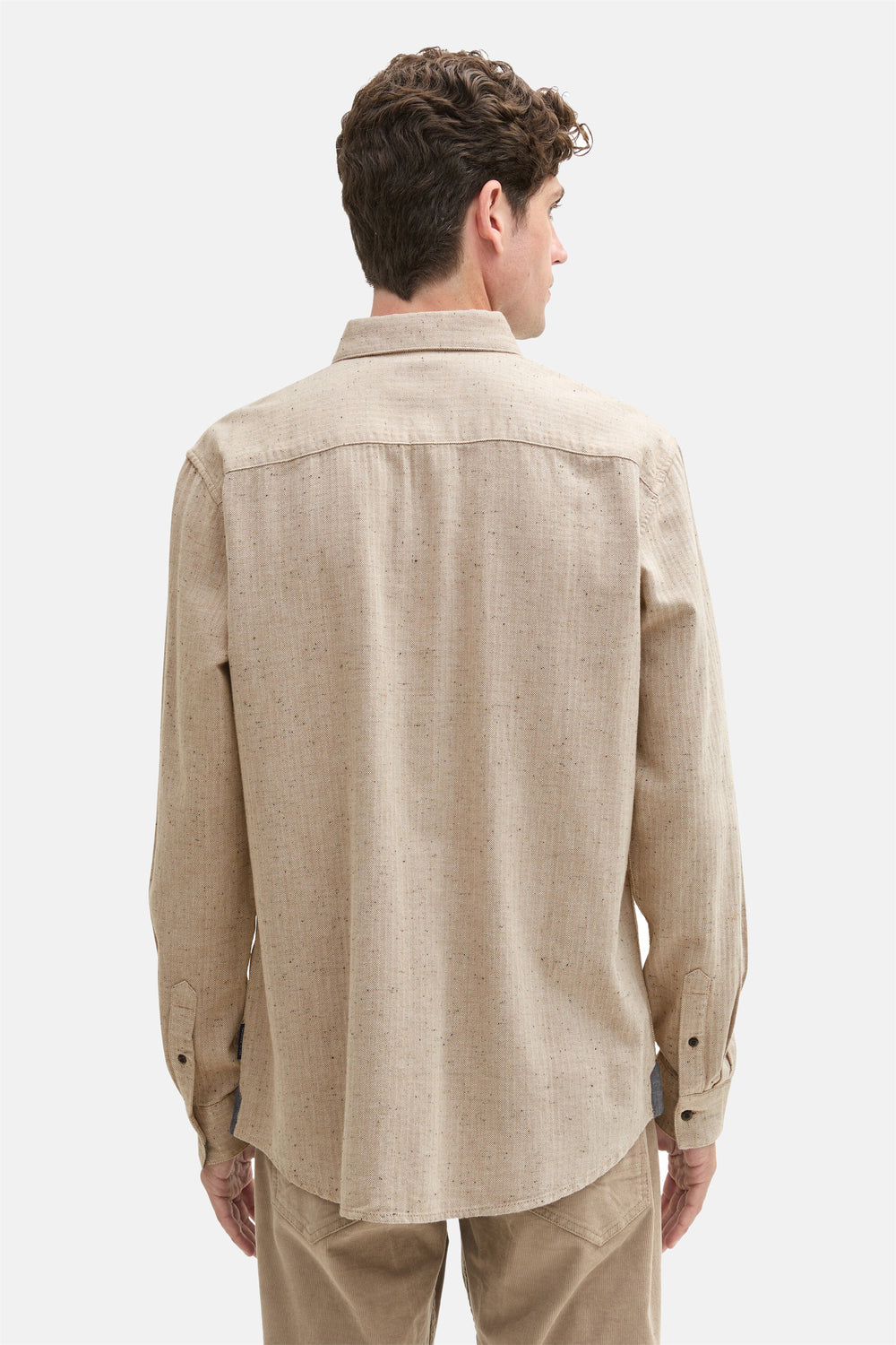 Chemise (manches longues) Beige - TOM TAILOR