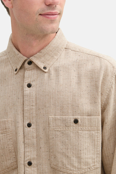Chemise (manches longues) Beige - TOM TAILOR
