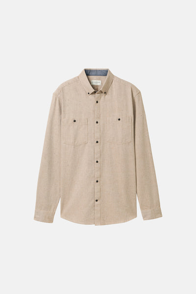 Chemise (manches longues) Beige - TOM TAILOR