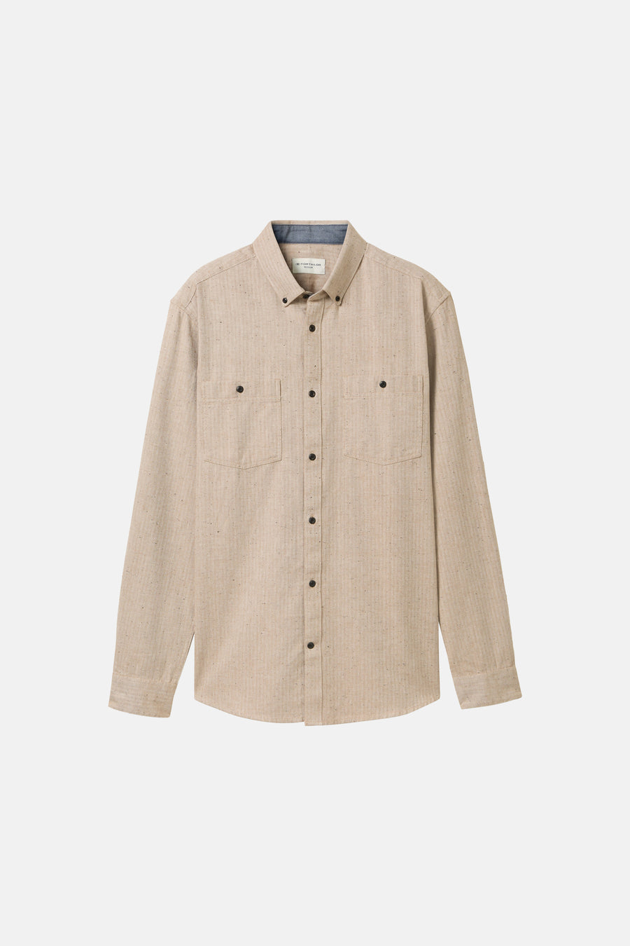 Chemise à manches longues - beige - TOM TAILOR
