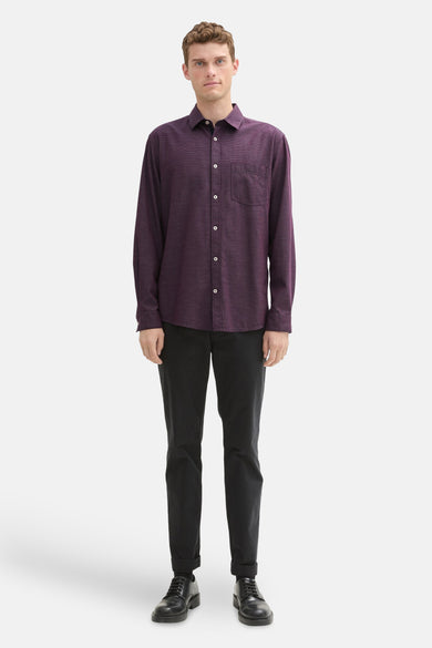 Chemise (manches longues) Rouge - TOM TAILOR