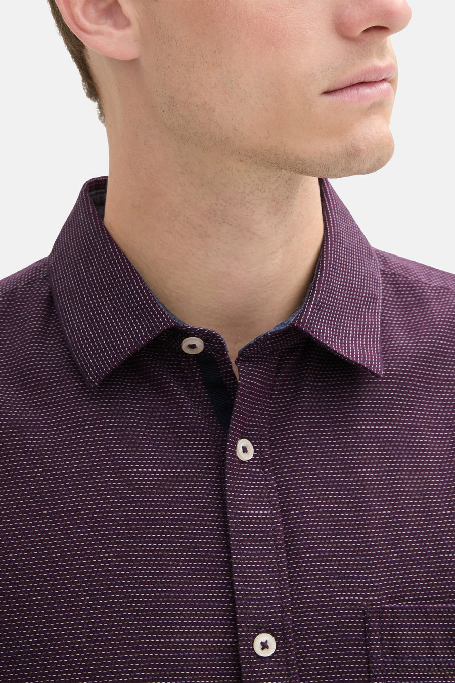 Chemise à manches longues - rouge - TOM TAILOR