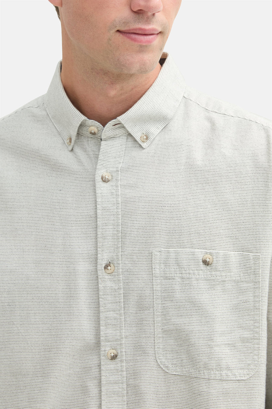 Hemd met lange mouwen - groen - TOM TAILOR