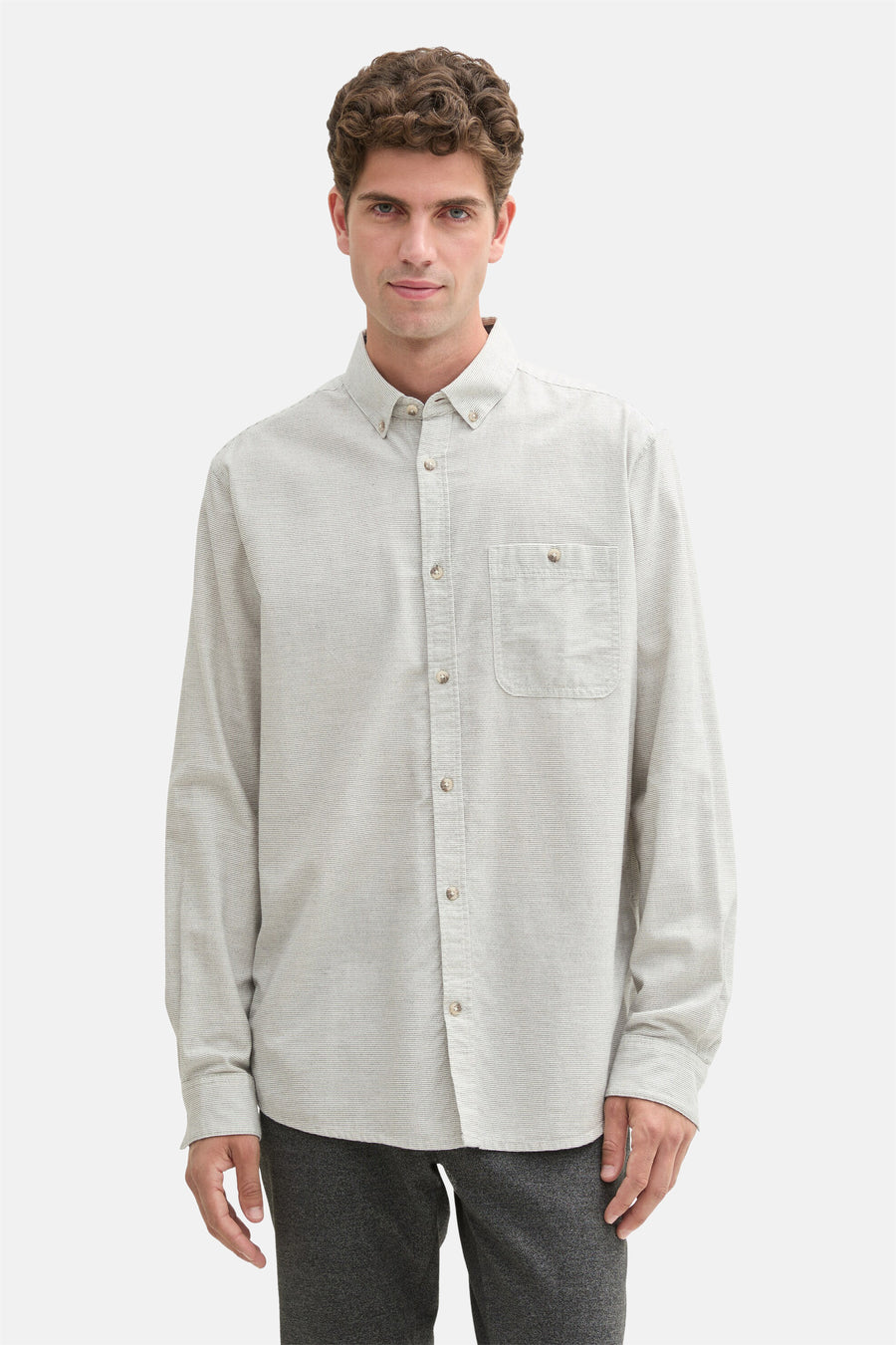 Hemd met lange mouwen - groen - TOM TAILOR