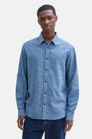 Chemise (manches longues) Bleu - TOM TAILOR