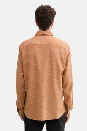 Chemise à manches longues - orange - TOM TAILOR