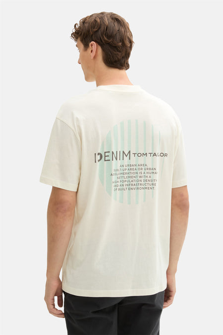 T-shirt (manches courtes) Écru - TOM TAILOR