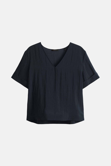 Blouse (korte mouwen) Blauw - OPUS