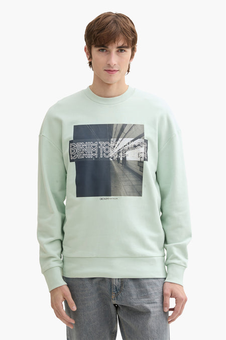 Sweat col O Bleu - TOM TAILOR