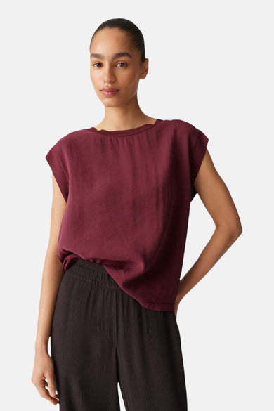 Blouse (zonder mouwen) Rood - OPUS