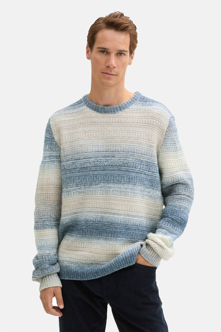 Pull col O Bleu - TOM TAILOR