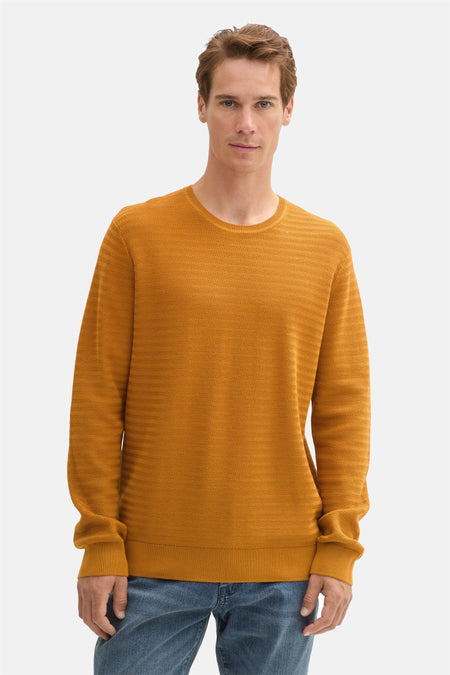 Pull col O Jaune - TOM TAILOR