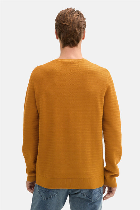 Pull col O Jaune - TOM TAILOR