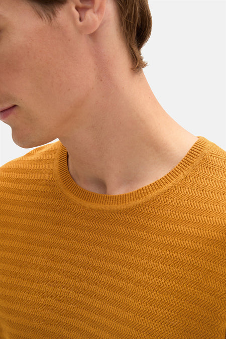 Pull col O Jaune - TOM TAILOR