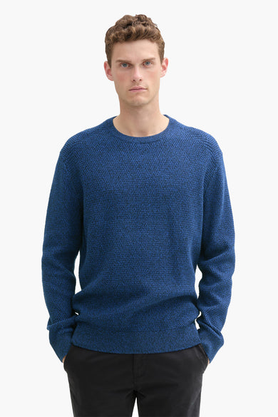 Trui met ronde hals Blauw - TOM TAILOR