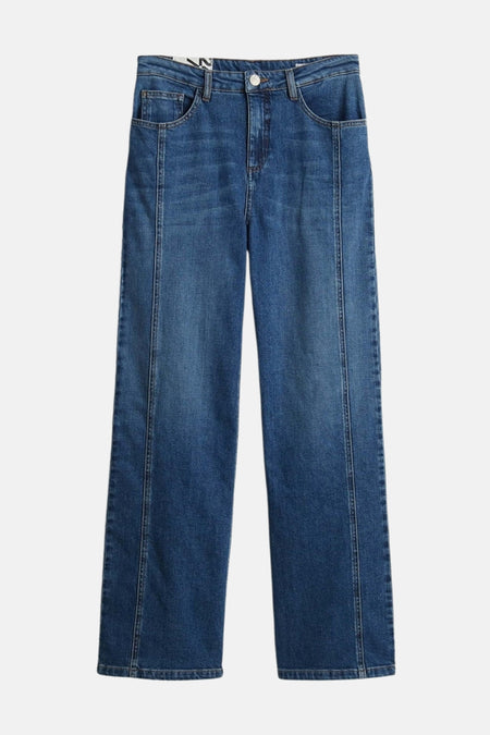 Jeans straight dark blue denim - OPUS