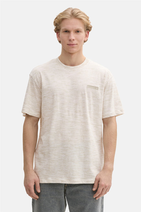 T-shirt (korte mouwen) Ecru - TOM TAILOR