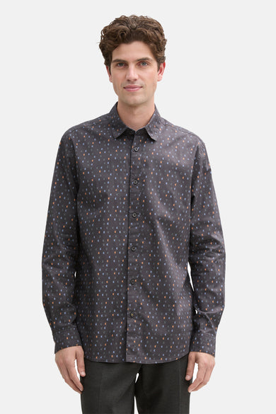 Chemise (manches longues) Gris - TOM TAILOR