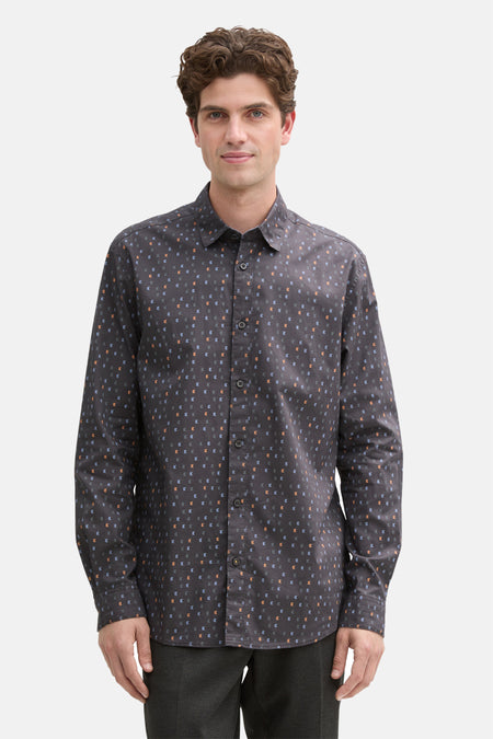 Chemise (manches longues) Gris - TOM TAILOR