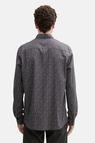 Chemise à manches longues - gris - TOM TAILOR