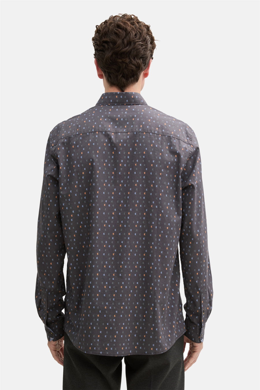 Chemise à manches longues - gris - TOM TAILOR