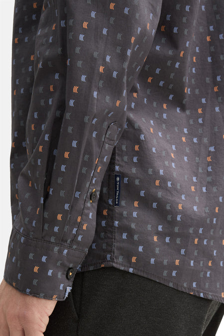 Chemise (manches longues) Gris - TOM TAILOR