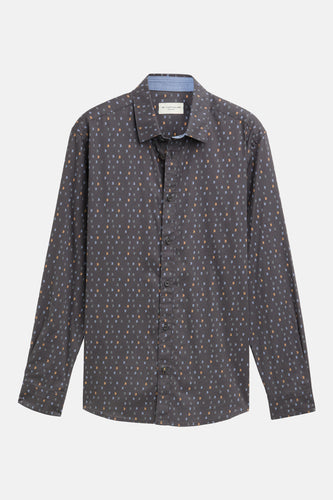 Chemise à manches longues - gris - TOM TAILOR