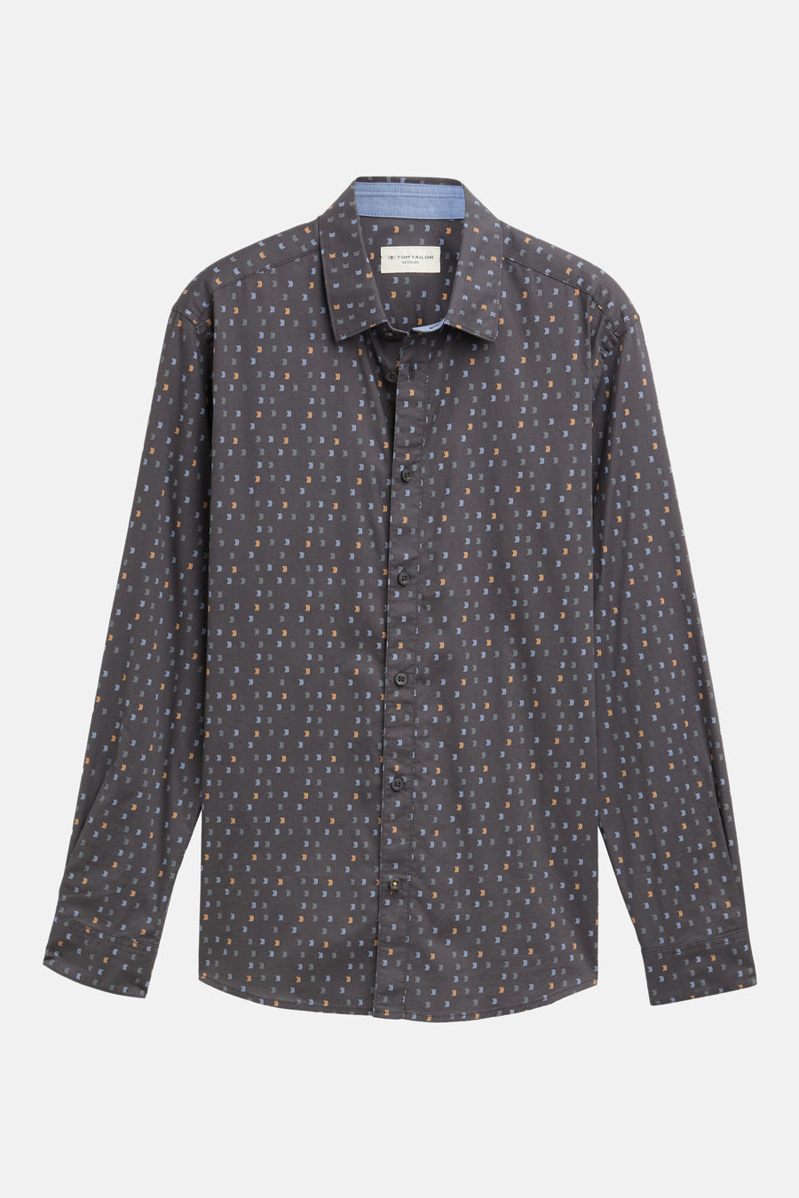 Chemise à manches longues - gris - TOM TAILOR