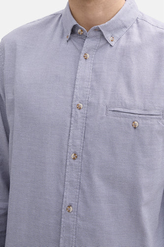 Chemise à manches longues - Bleu - TOM TAILOR