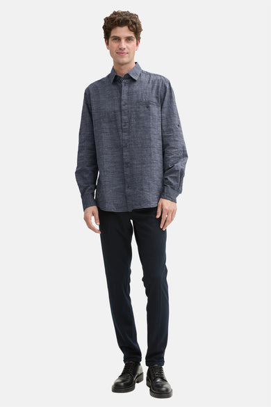 Chemise (manches longues) Gris - TOM TAILOR