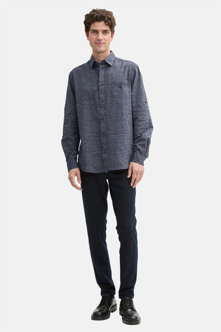 Hemd met lange mouwen - Blauw