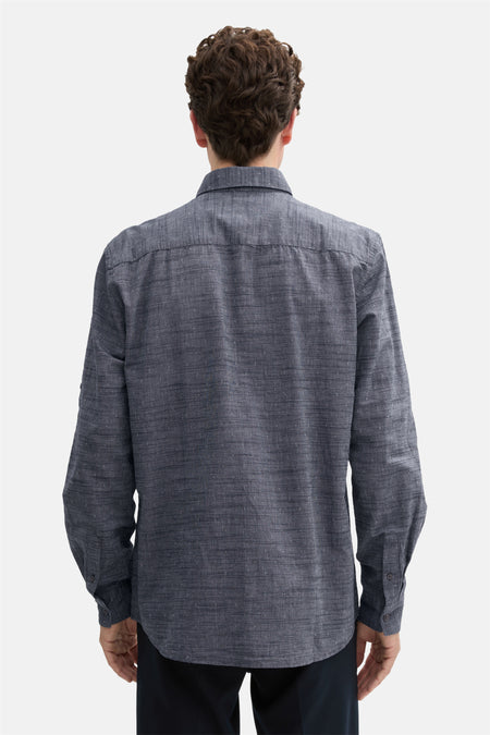 Hemd met lange mouwen - Blauw