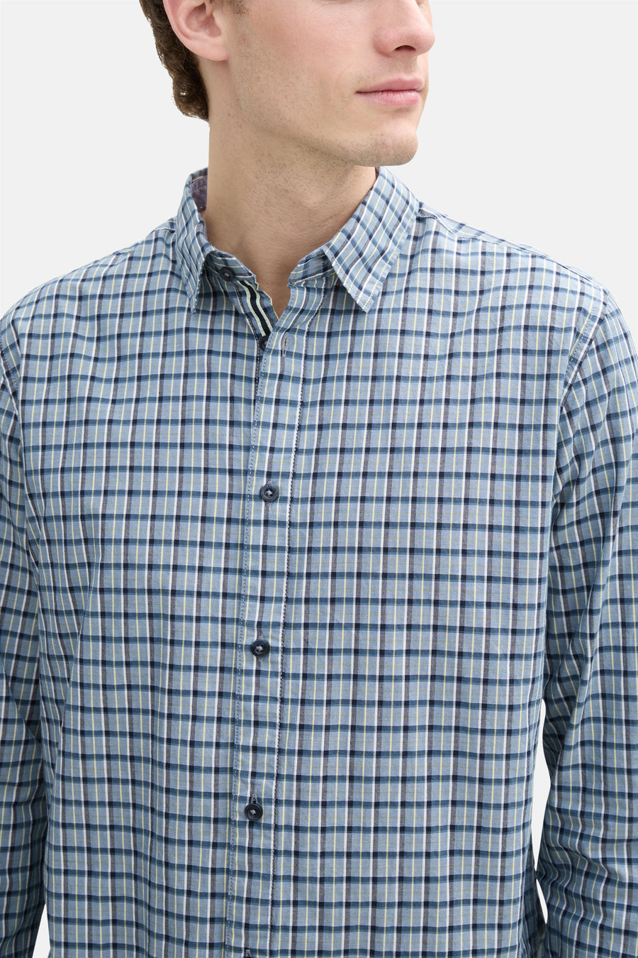 Chemise à manches longues - bleu - TOM TAILOR