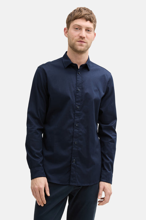 Hemd met lange mouwen - blauw
