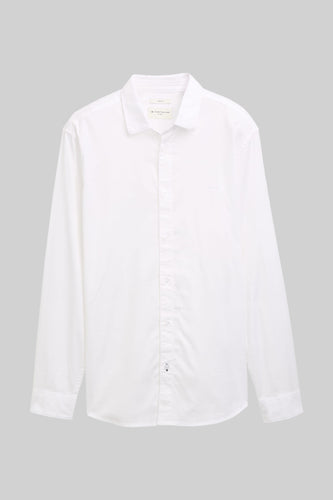 Chemise à manches longues - blanc - TOM TAILOR