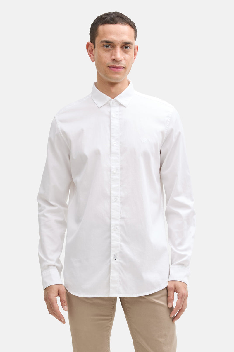 Chemise (manches longues) Blanc - TOM TAILOR