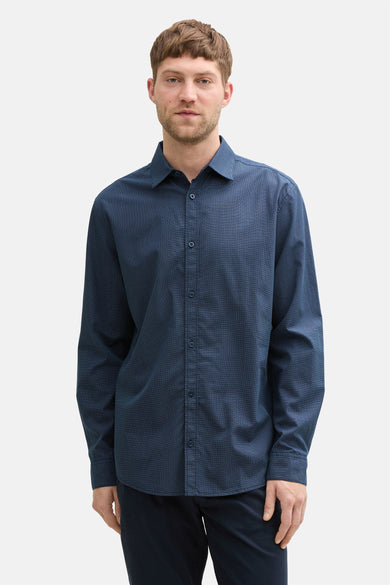 Chemise (manches longues) Bleu - TOM TAILOR