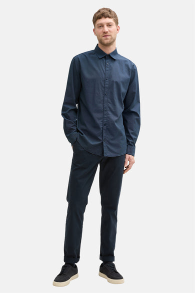 Chemise (manches longues) Bleu - TOM TAILOR