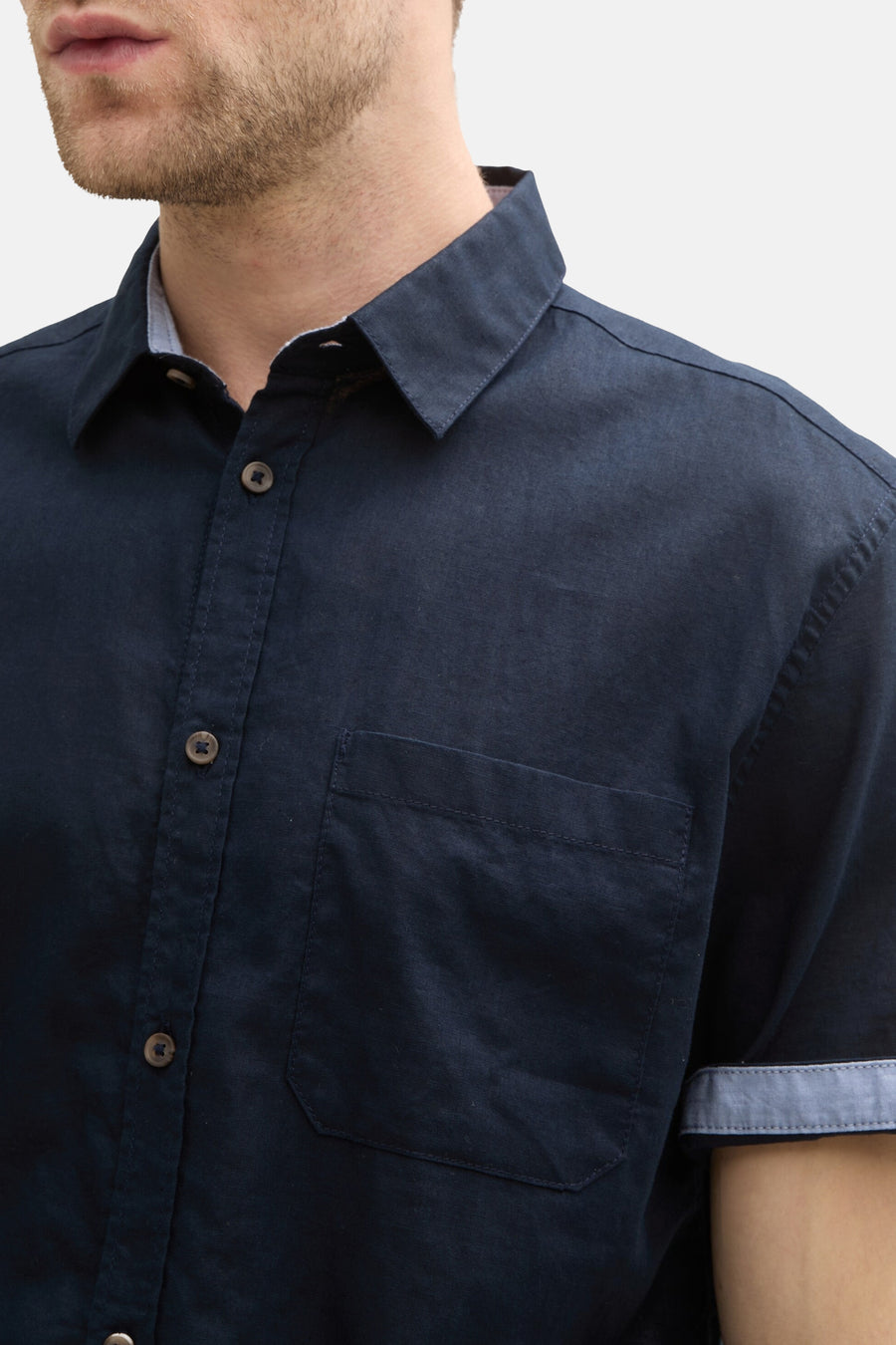 Chemise à manches courtes - Bleu foncé