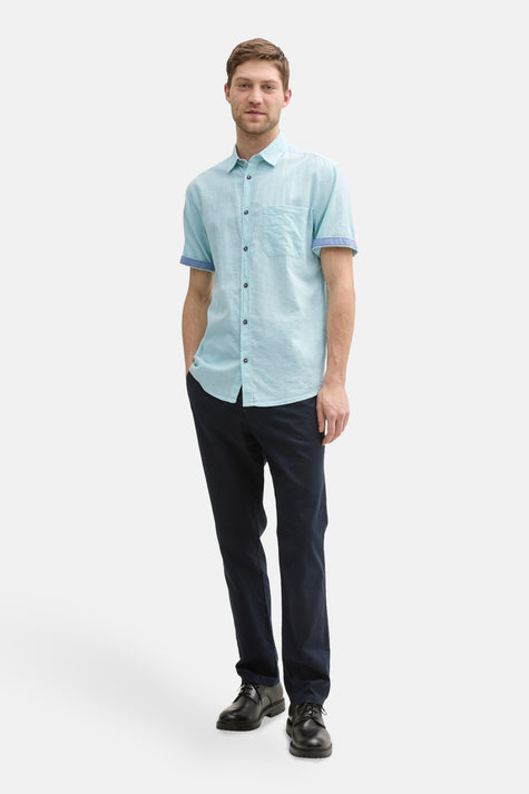 Hemd (korte mouwen) Turquoise - TOM TAILOR