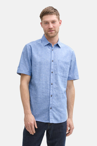 Hemd met korte mouwen - blauw