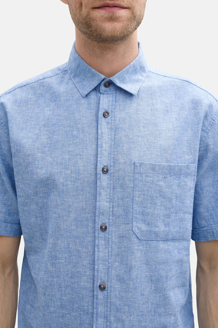 Hemd met korte mouwen - blauw