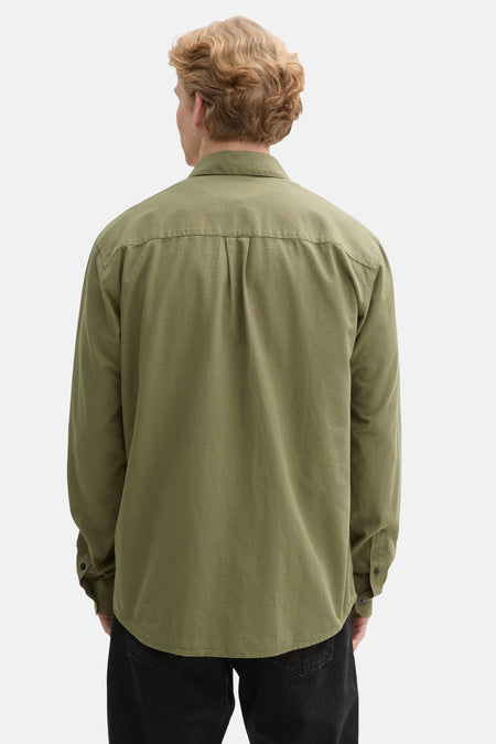 Chemise (manches longues) Vert - TOM TAILOR