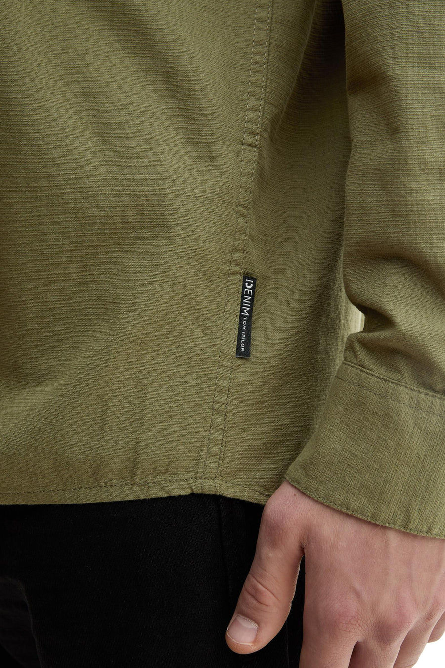 Chemise à manches longues - Kaki - TOM TAILOR